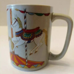 Otagiri Japan Carousel Horses Mug